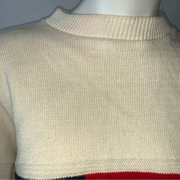 Vintage American Flag USA Olympics Knit Sweater Stars And Stripes - Picture 3 of 12